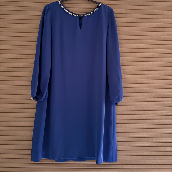 Tahari ASL blue dress - Picture 1 of 4